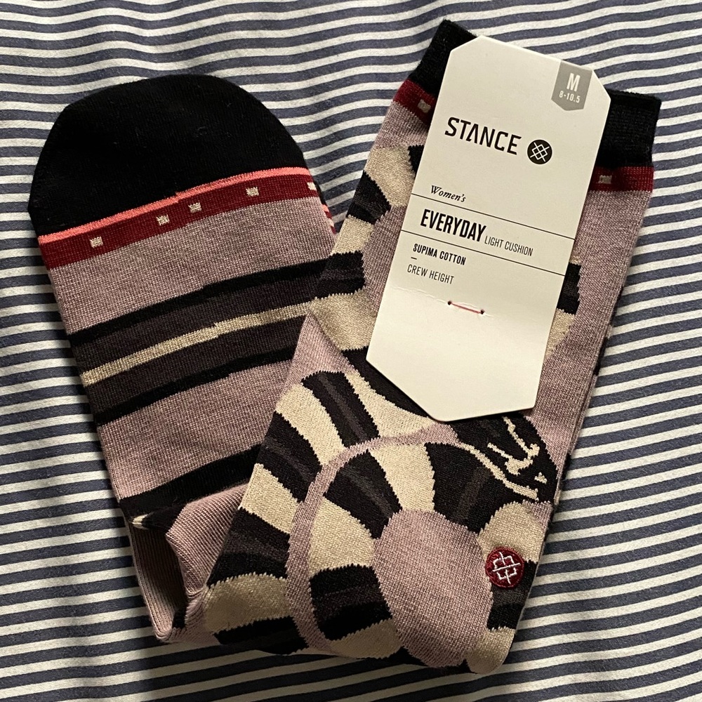 Stance Slytherin Print Purple Everyday Socks